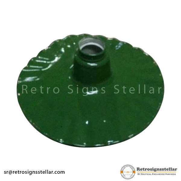 Green Enameled Lamp Shade