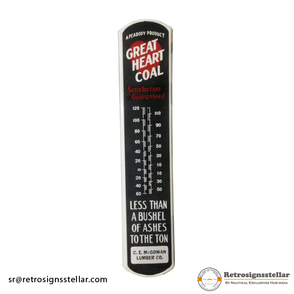 Vitreous Enamel Thermometer Plate