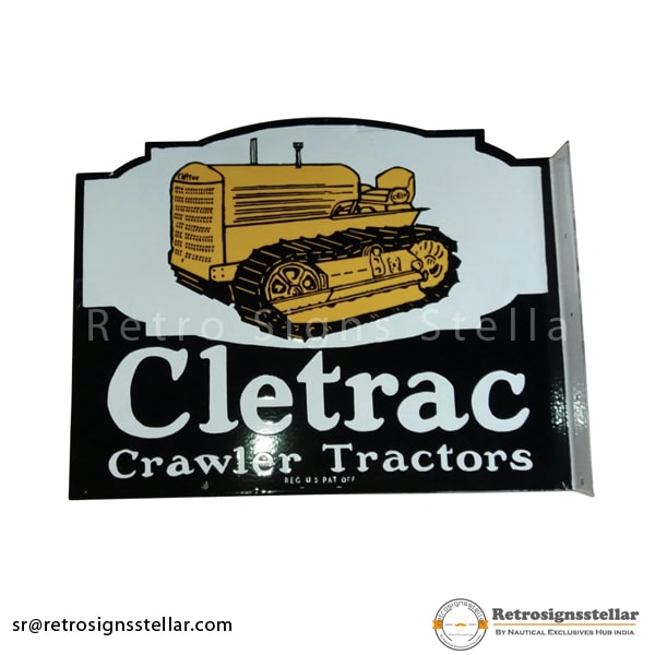 Porcelain Custom Enamel Flange Sign