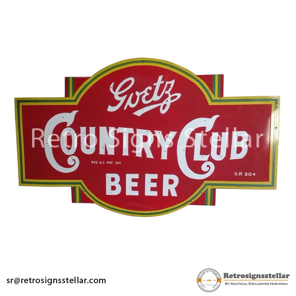 Beer Bar Outdoor Skins Enamel Signs