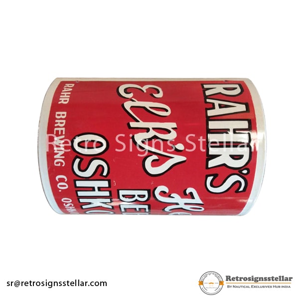 Vitreous Shiny Rolled Enamel Sign